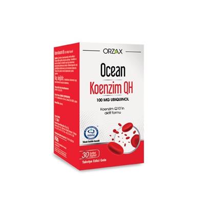 Orzax Ocean Koenzim QH 100 mg Ubikinol 30 Softjel Kapsül