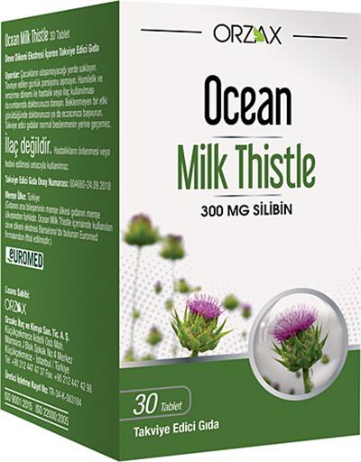 Orzax Ocean Milk Thistle 300 Mg Silibin 30 Tablet