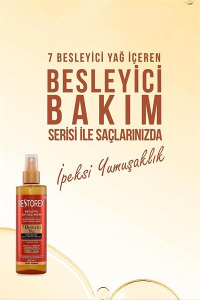 Restorex Besleyici Bakım Sıvı Saç Kremi 200 Ml - 7 Besleyici Yağ