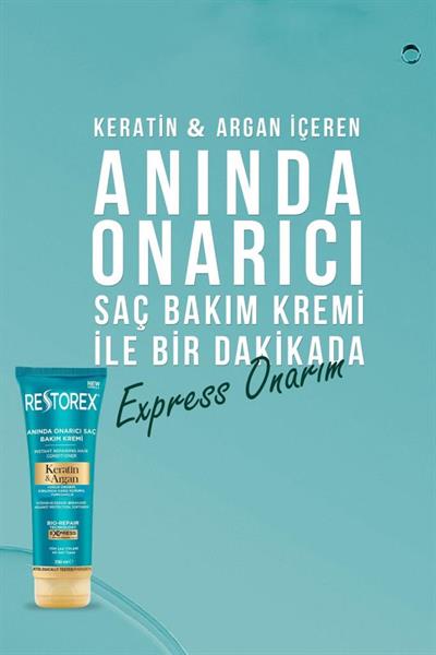 Restorex Keratin & Argan Onarıcı Saç Bakım Kremi 250 Ml 