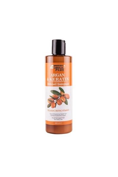 Softto Plus Argan & Keratin Kuru Ve Yıpranmış Saçlar Için Besleyici Bitkisel Şampuan 400ml