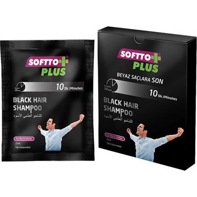 Softto Plus Black Hair Şampuan Tek Kullanım 25 ml
