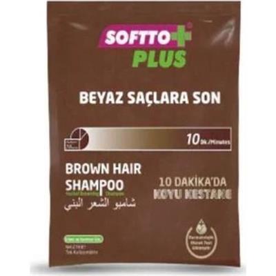 Softto Plus Brown Hair Shampoo Beyaz Kapatıcı 25 ml