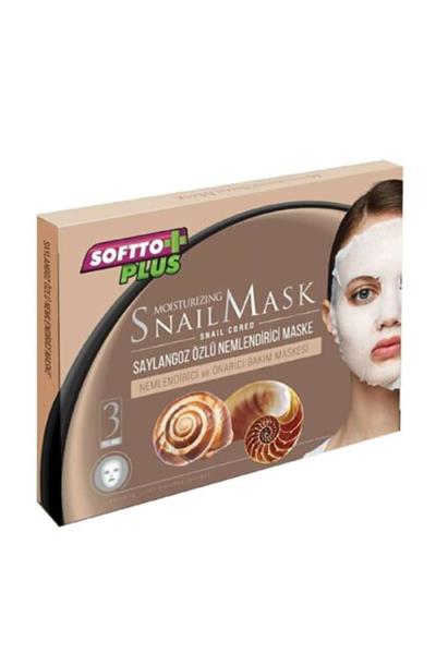 Softto Plus Salyangoz Özlü Nemlendirici Kağıt Maske Set