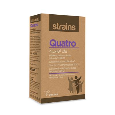 Strains Quatro Probiyotik 30 Kapsül
