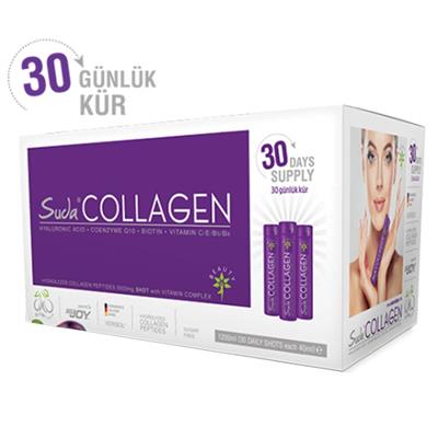 Suda Collagen Plum Flavor 40ml x 30 Shot Erik Aromalı