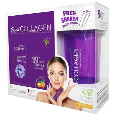 Suda Collagen + Probiotic Pineapple 10 Gr x 30 Şase (Ananas Aromalı)