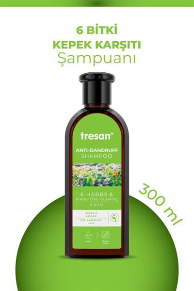 Tresan 6 Bitki Şampuan 300 ml Kepek Karşıtı
