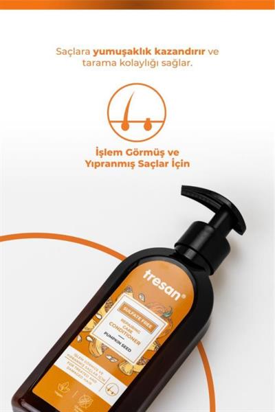 Tresan Bal Kabağı Çekirdeği Onarıcı Sülfatsız Saç Bakım Kremi 300 ml