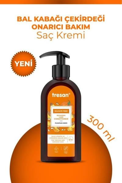Tresan Bal Kabağı Çekirdeği Onarıcı Sülfatsız Saç Bakım Kremi 300 ml