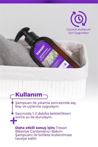 Tresan Biberiye Canlandırıcı Sülfatsız Bakım Saç Kremi 300 ml