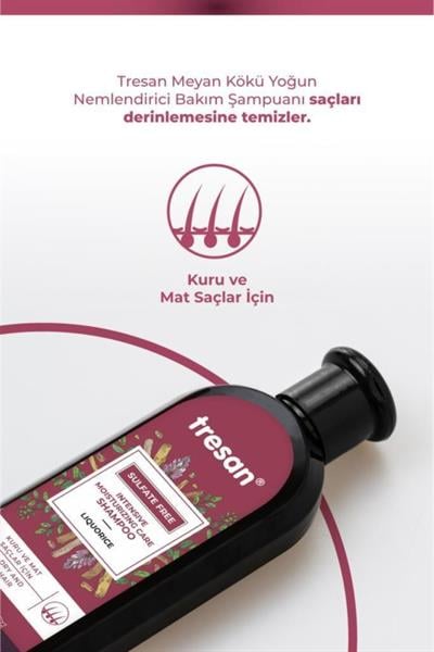 Tresan Meyan Kökü Yoğun Nemlendirici Sülfatsız Şampuanı 300 ml