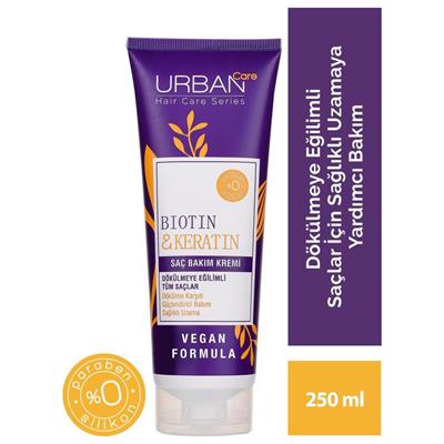 Urban Care Biotin Keratin Dökülme Karsiti ve Güçlendirici Saç Bakim Kremi 250 ml