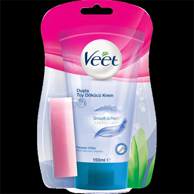 Veet Duşta Tüy Dökücü Krem Sensitive Hassas Ciltler 150 Ml