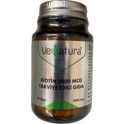 Venatura Biotin 5000 Mcg Takviye Edici Gida 90 Tablet