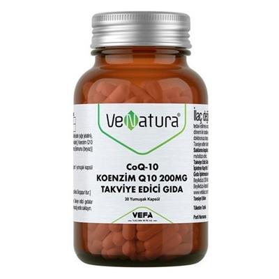 Venatura CoQ-10 Koenzim Q10 200 Mg Takviye Edici Gida 200 Mg 30 Kapsül