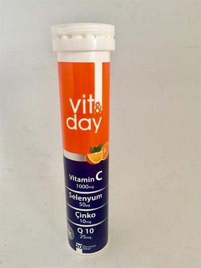 Vit & Day Vitamin C 1000 Mg 20 Efervesan Tablet