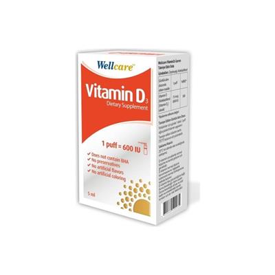 Wellcare Vitamin D3 600 IU 5 ml