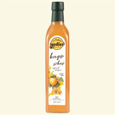 Yedier Kayısı Sirkesi 500 Ml Katkısız Doğal Fermente