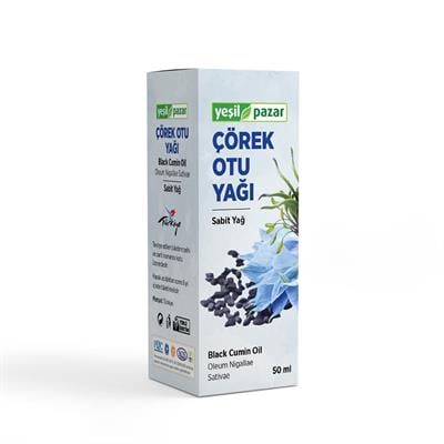 Yeşil Pazar Çörekotu Yağı 50 ML