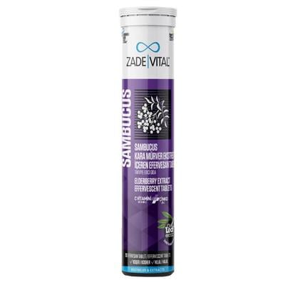 Zade Vital Sambucus Nigra Kara Mürver Ekstresi İçeren 20 Efervesan Tablet