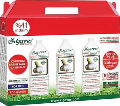 Zigavus Sarımsaklı Şampuan 250 ml 3 Al 2 Öde Tüm Saçlar