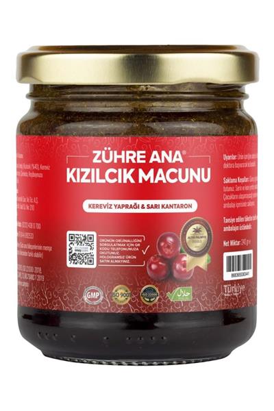 Zühre Ana Kızılcık Macunu Kereviz Yaprağı ve Sarı Kantaron 240 Gr