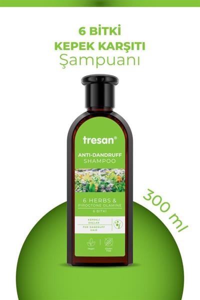 Tresan 6 Bitki Şampuan 300 ml Kepek Karşıtı