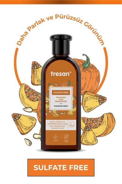 Tresan Bal Kabağı Onarıcı Sülfatsız Şampuanı 300 ml
