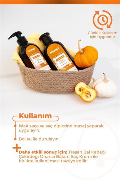Tresan Bal Kabağı Onarıcı Sülfatsız Şampuanı 300 ml