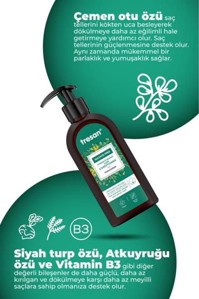 Tresan Çemen Otu Güçlendirici Sülfatsız Bakım Saç Kremi 300 ml