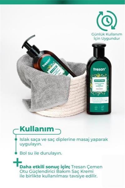 Tresan Çemen Otu Güçlendirici Sülfatsız Şampuanı 300 ml