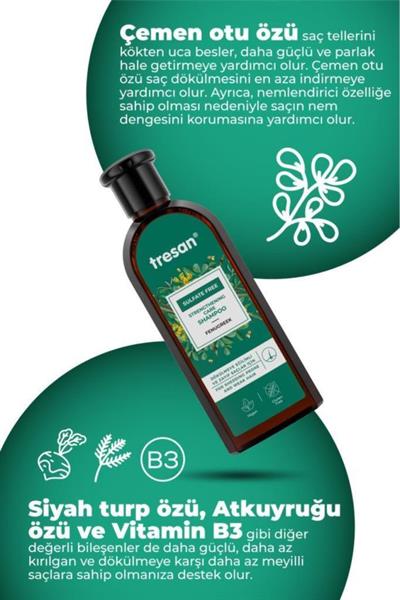 Tresan Çemen Otu Güçlendirici Sülfatsız Şampuanı 300 ml