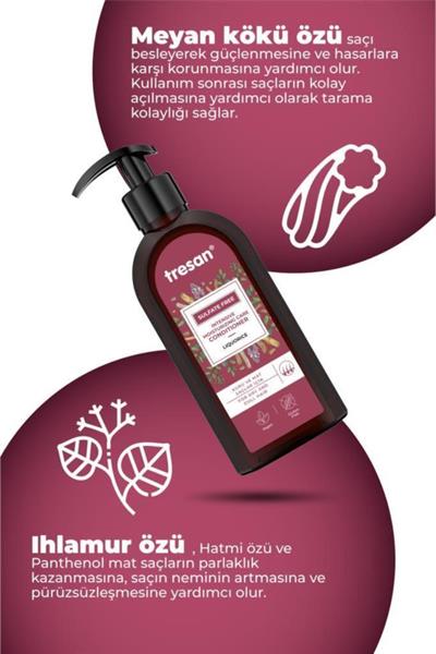 Tresan Meyan Kökü Yoğun Nemlendirici Sülfatsız Bakım Saç Kremi 300 ml