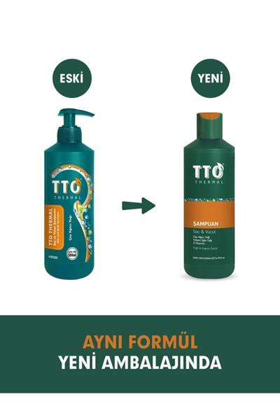 Tto Termal Saç Ve Vücut Şampuanı 500 ml 