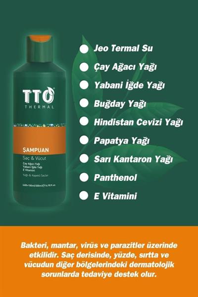 Tto Termal Saç Ve Vücut Şampuanı 500 ml 
