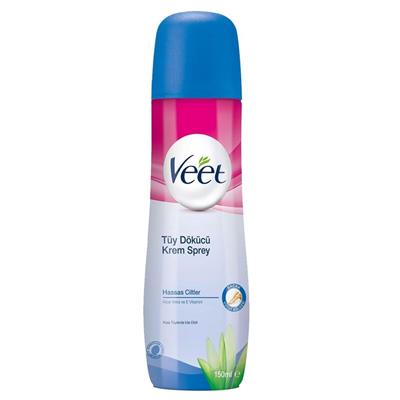 Veet Tüy Dökücü Krem Sprey Hassa Ciltler 150 ml