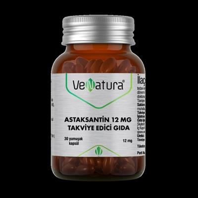 Venatura Astaksantin 12 Mg Takviye Edici Gida 30 Kapsül