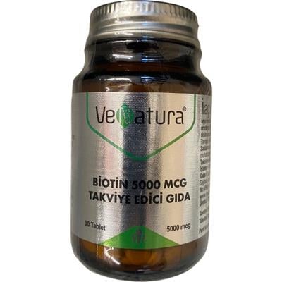 Venatura Biotin 5000 Mcg Takviye Edici Gida 90 Tablet