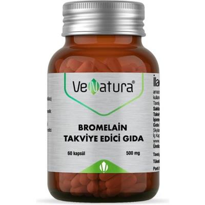 Venatura Bromelain Takviye Edici Gida 500 mg 60 Kapsül