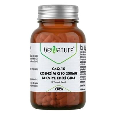 Venatura CoQ-10 Koenzim Q10 200 Mg Takviye Edici Gida 200 Mg 30 Kapsül