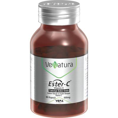 Venatura Ester-C, Vitamin-C Takviye Edici Gida 500 mg 60 Kapsül