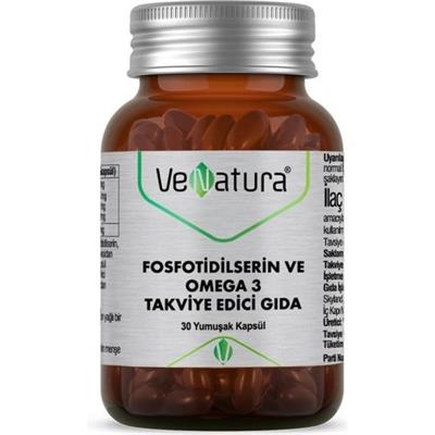 Venatura Fosfotidilserin ve Omega-3 Takviye Edici Gida 30 Yumusak Kapsül