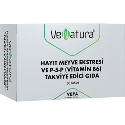 Venatura Hayit Meyve Ekstresi ve P-5-P (Vitamin B6) Takviye Edici Gida 60 Tablet