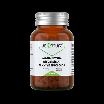 Venatura Magnezyum Bisglisinat Takviye Edici Gida 120 mg 60 Tablet