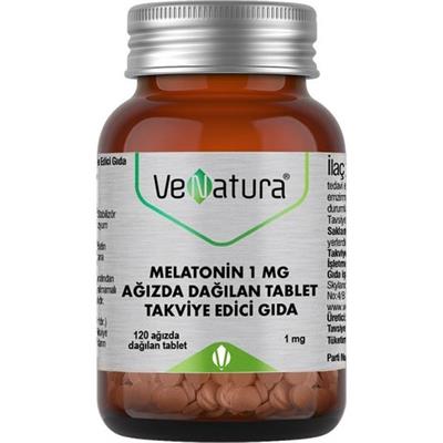 Venatura Melatonin 1 Mg Agizda Dagilan Tablet Takviye Edici Gida 1 Mg 120 Tablet