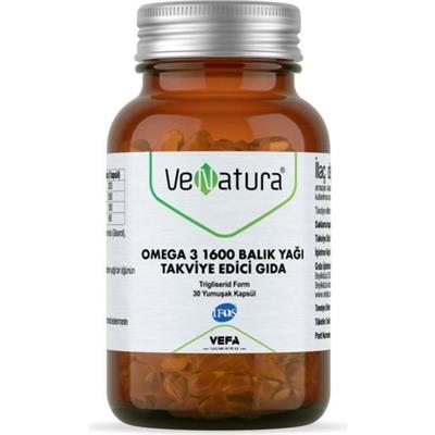 Venatura Omega 3 Balık Yağı Takviye Edici Gıda 30 Kapsül