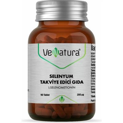 Venatura Selenyum Takviye Edici Gida L-Selenometionin 90 Tablet