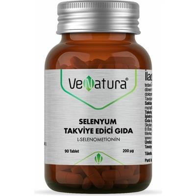 Venatura Selenyum Takviye Edici Gida L-Selenometionin 90 Tablet