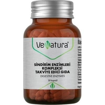 Venatura Sindirim Enzimleri Kompleksi Takviye Edici Gida Digestive Enzymes 30 Kapsül
